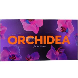 Grite Orchidea, 100 шт., Серветки косметичні Гріте Орхідея, 3-шарові