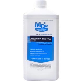 MDM Манорм-Экстра, 1 л, Антисептик для рук и кожи спиртосодержащий, 65%