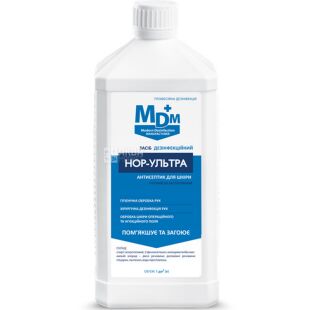 MDM НОР-Ультра, 1 л, Антисептик для рук и кожи, спиртовой