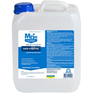 MDM НОР-Ультра, 5 л, Антисептик для рук и кожи, спиртовой, канистра
