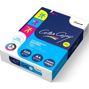 Mondi Color Copy, 250 листов, Бумага офисная А4, белая, класс А+, 220г/м2