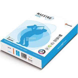 Maestro Extra, 500 аркушів, Папір офісний А4, білий, клас А, 80г/м2