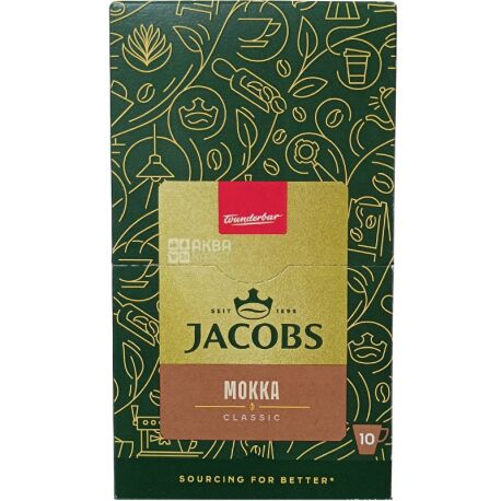 Jacobs, 3в1 Classic Mokka, 10 шт. х 21,9 г, Напиток кофейный Якобз