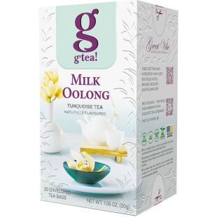 G'tea! Milk Oolong, 20 шт. х 1,5 г, Джи Ті, Чай бірюзовий Молочний улун
