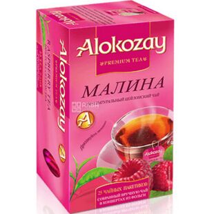 Alokozay, 25 шт. х 2 г, Алокозай, Чай черный с малиной 