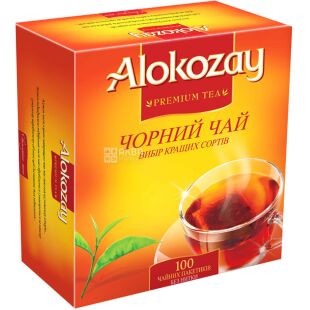 Alokozay Premium, 100 шт. х 2 г, Алокозай, Чай черный мелкий байховый