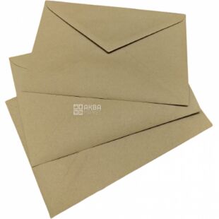Kuvert, Конверт NK с треугольным клапаном C5 (0+0), крафт, 100 шт., 80 г/м2