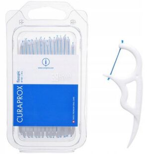 Curaprox Flosspick, 30 шт., Комбинация зубной нити и зубочистки