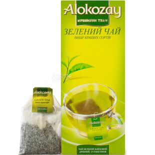 Alokozay, 25 шт. х 2 г, Алокозай, Чай зеленый байховый