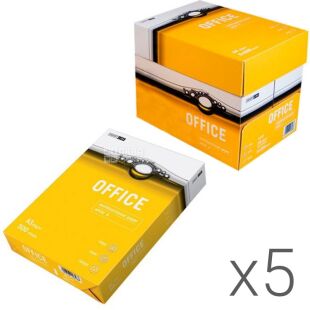 Smart Line OFFICE, Упаковка 5 шт. х 500 аркушів, Папір офісний А3, білий, клас С+, 80 г/м2