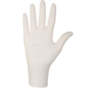 Mercator Santex Sterile, 100 шт., Размер М, Меркатор, Перчатки латексные, стерильные, опудренные, белые