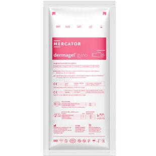 Mercator Medical Dermagel GYNO, 1 пара, Размер XXL, Меркатор, Перчатки латексные для гинекологических процедур, неопудренные, бе