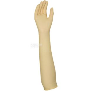 Mercator Medical Dermagel GYNO, 1 пара, Размер S, Меркатор, Перчатки латексные для гинекологических процедур, неопудренные