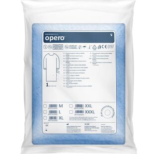 Mercator Medical SMMMS OPERO, 1 шт., Меркатор, Халат хірургічний стерильний, розмір XXL, спанбонд, блакитний