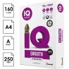 IQ Smooth, 250 аркушів, Папір офісний А4, білий, клас А, 160г/м2