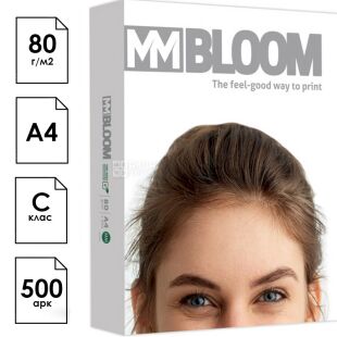 MM BLOOM Essential, 500 листов, Блум Эссеншиал, Бумага офисная, класс С, А4, 80 г/м2, в ассортименте