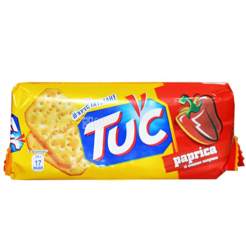 Buy TUC, 100 g, cracker, paprika with delivery, price and review in Aquamarket Price, delivery