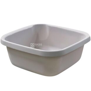 Curver Essentials, 12 л, Миска квадратная пластиковая, серая