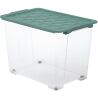 Rotho EVO SAFE, 65 л, Контейнер для хранения с крышкой и колесами, пластиковый