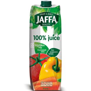 Jaffa Vegetable Mix, 0,95л, Сок Овощной микс 100% Джаффа