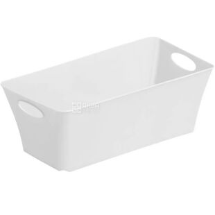 Rotho Living, 2 л, Контейнер для хранения мелочей, пластиковый, белый