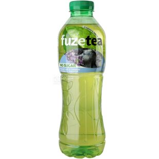 Fuzetea No sugar, 0,5 л, Чай холодный зеленый со вкусом Лохины и Лаванды Фьюзти, без сахара, ПЭТ