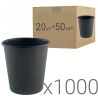 BLack Edition, Стакан бумажный, черный, 110 мл, Упаковка 20 шт. х 50 шт., D60
