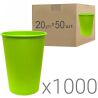 Grass Cup, Стакан бумажный, салатовый, 400 мл., Упаковка 20 шт. х 50 шт., D90