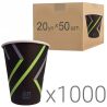 Just drink it, Стаканчики бумажные с принтом, 175 мл, 20 упаковок по 50 шт., D 69