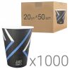 Just drink it, Стаканчики бумажные с принтом, 185 мл, 20 упаковок по 50 шт., D 72