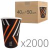 Just drink it, Бумажные стаканчики с принтом, 250 мл, 40 упаковок по 50 шт., D 75