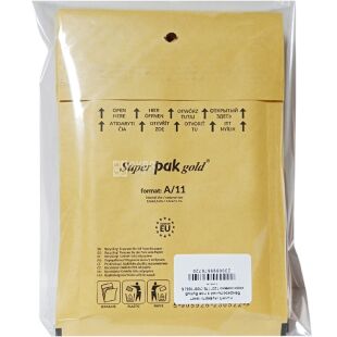 Kurver Super pak gold, 5 шт., Пакет бандерольный с воздушной прослойкой, коричневый, 120х175 мм