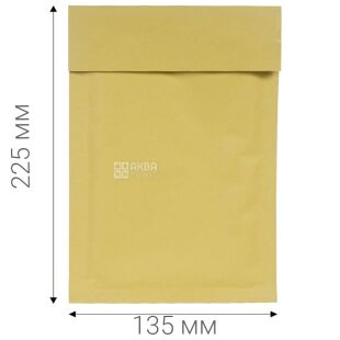 Kurver Pack'n Post, 5 шт., Пакет бандерольный с воздушной прослойкой, коричневый, 135х225 мм