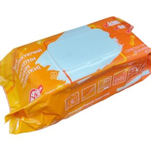 Неосептин Перевін, 120 шт., Серветки дезінфікуючі спиртові, універсальні, з клапаном