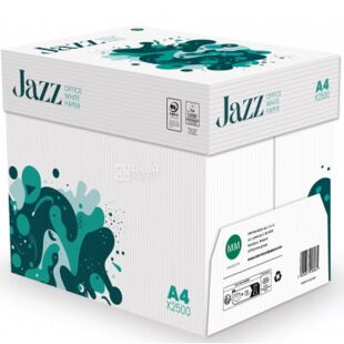 Jazz, 500 листов, Бумага офисная, белая, класс С, А4, 75г/м2