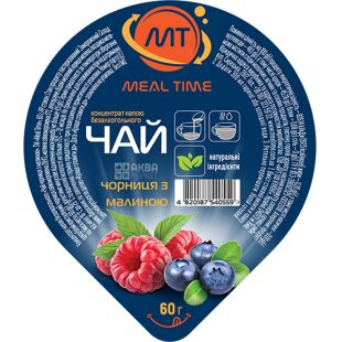 Meal Time, Черника с малиной, Концентрат напитка, 60 г