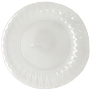 Тарілка склоподібна прозора, кругла, 205 мм, 10 шт.