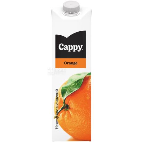 Cappy Orange, 1 л, Нектар Апельсиновий Каппі - купити Апельсиновий