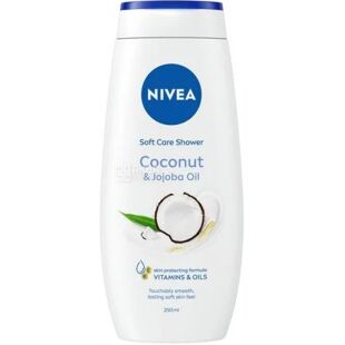Nivea, 500 мл, Крем-гель для душу, Крем кокос