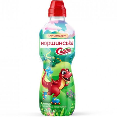 Моршинська Спортик, 0,33 л, Вода негазована, з дозатором, ПЕТ