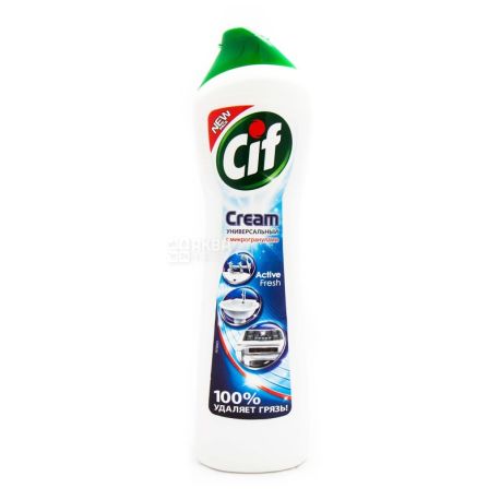 Cif, 500 ml., Cleaning cream, Universal, Active Fresh, PET
