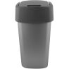 Curver Flip Bin, 9 л, Контейнер для сміття з кришкою, пластиковий, сірий