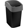 Curver Flip Bin, 25 л, Контейнер для сміття з кришкою, пластиковий, чорний