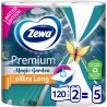 Zewa Extra Long, 2 рул., Бумажные полотенца Зева, 2-х слойные, белые, 28,3 м, 120 листов, 225х236 мм