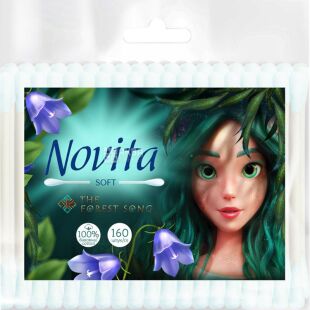 Novita Soft, 160 шт., Новита, Ватные палочки для косметических и гигиенических процедур