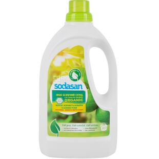 Sodasan, Universal Sensitiv Bright&White, 1,5 л, Жидкое средство для стирки детских, белых и цветных вещей, органическое