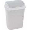 Curver Dominik, 25 л, Мусорное ведро с поворотной крышкой, пластиковое, светло-серое