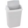 Curver Dominik, 25 л, Мусорное ведро с поворотной крышкой, пластиковое, светло-серое