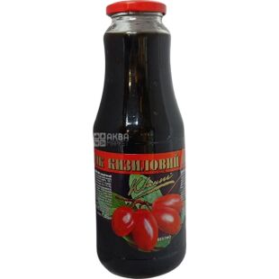 Квант, 1 л, Сок Кизиловый 100%, без сахара, стекло