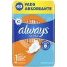 Always Ultra Normal, 40 шт., Олвейс, Прокладки гігієнічні з крильцями, 4 краплі